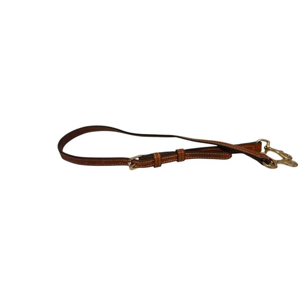 Dooney Bourke Pebble LargeDoomed Satchel ‎ Light Blue/Brown W/Shoulder Strap